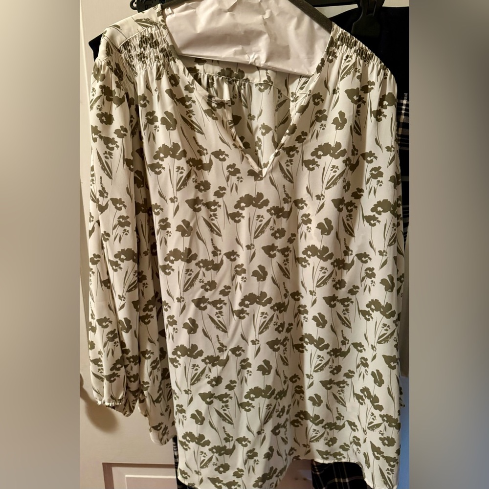 Fun 2 fun long sleeve blouse